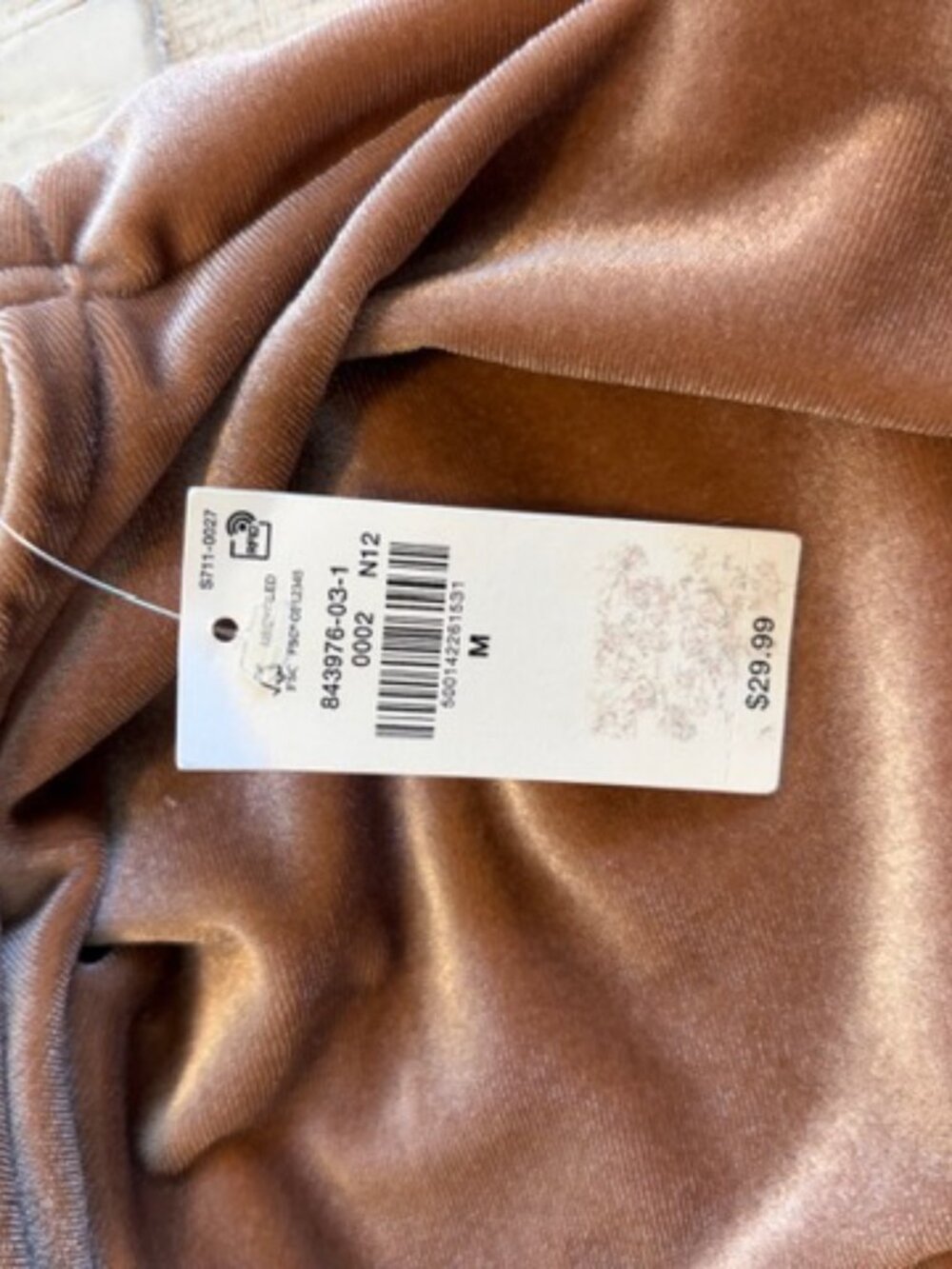 Old Navy Velvet Cowl Neck Ruched Dress — Size M — NWT